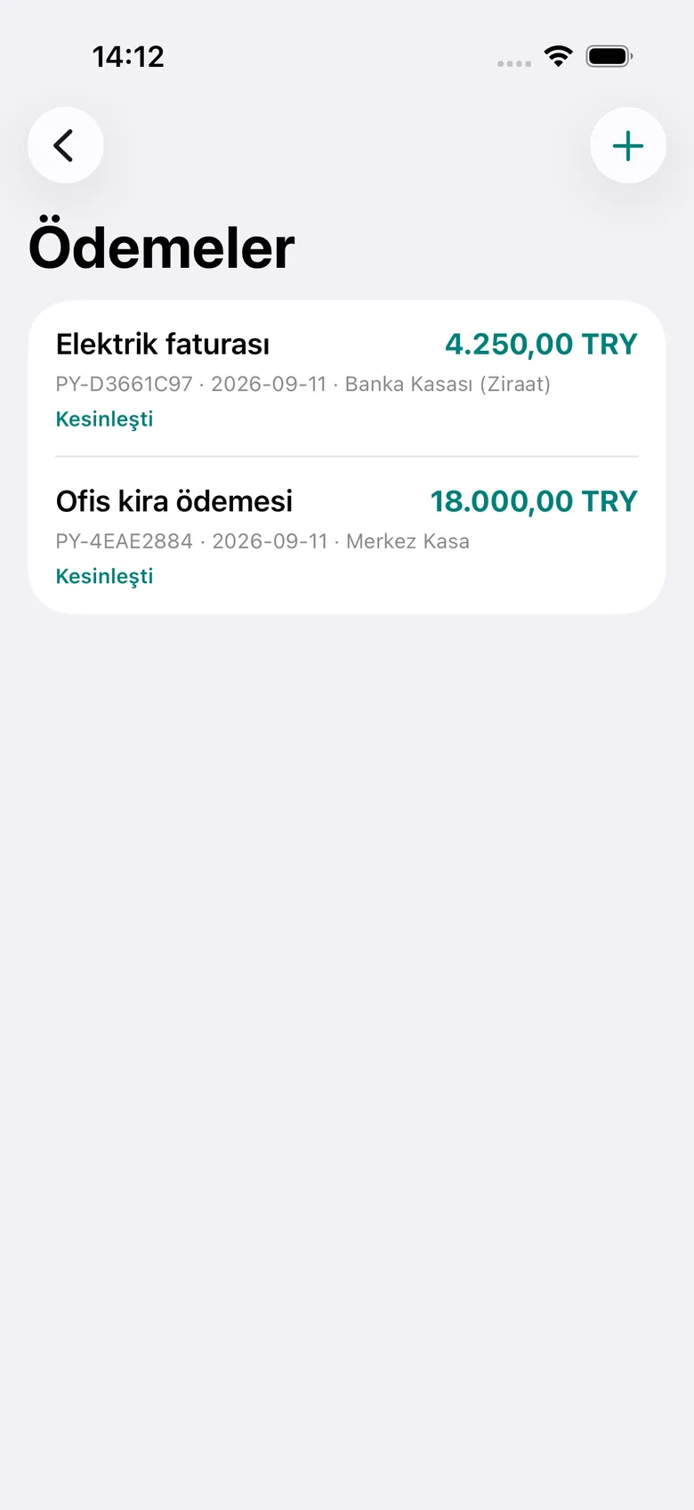 Ödeme listesi